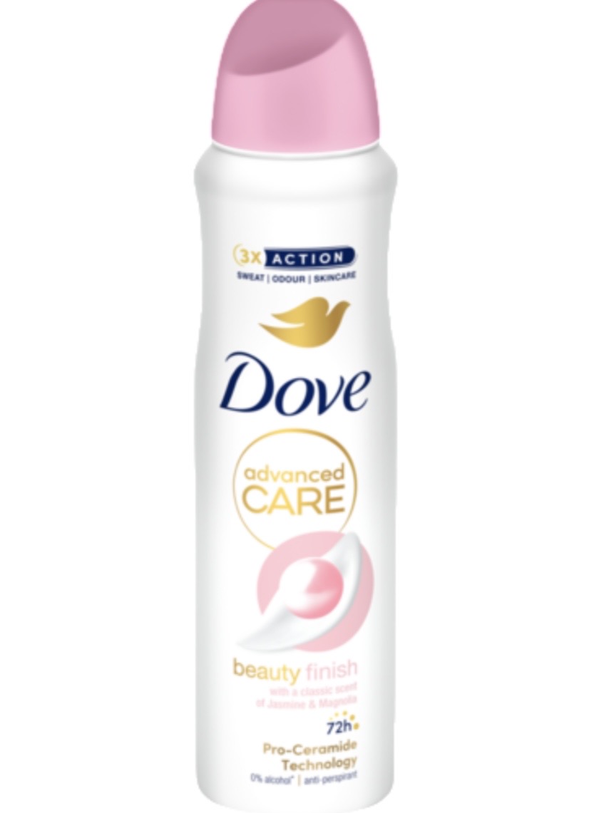 4.99 DOVE ADVANCED CARE BEAUTY FINISH 150 ML